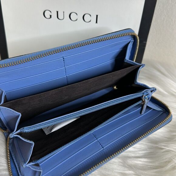 💯Authentic Gucci Zipped Around Long Wallet🍀 - Picture 12 of 17